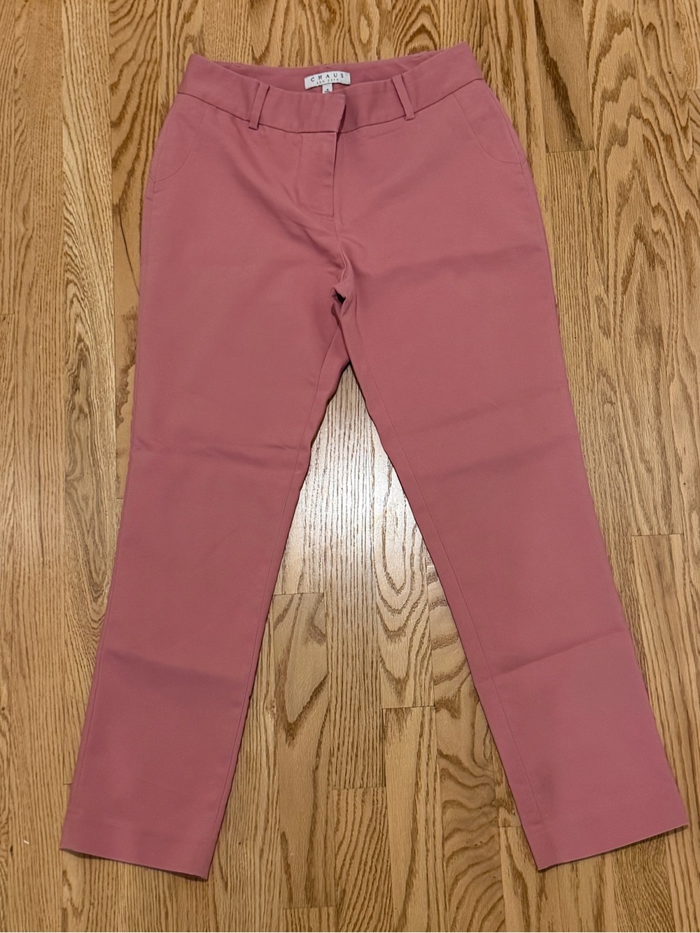 Chaus Rose-Mauve Cropped Ankle Pants